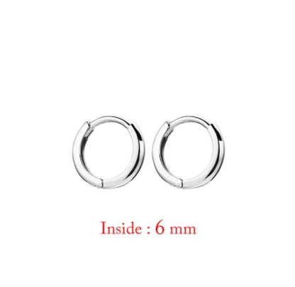 2PC Stainless Steel Little Huggies Hoop Earrings For Women Tiny Crystal Zirconia Pendant Cartilage Earrings Piercing Jewelry